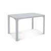 Tavolo da giardino Ole` rattan grigio perla 120x80 cm