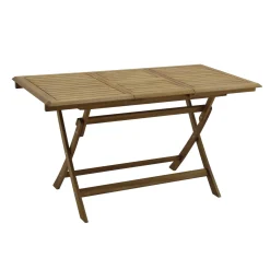 Tavolo da giardino pieghevole legno di acacia 100/140x70 cm H 75 cm