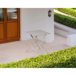 Tavolo da giardino pieghevole in plastica soffiata 61x61xH72 cm