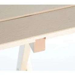 Tavolo da giardino Prince in legno 60x80xH72 cm naturale