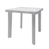 Tavolo da giardino Rodi in polipropilene grigio perla 80x80 cm