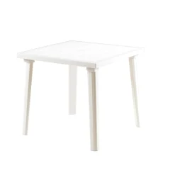 Tavolo da giardino Weekend in polipropilene 80x80 cm bianco