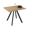Tavolo da pranzo fisso Lucas rovere 90x70x75 cm