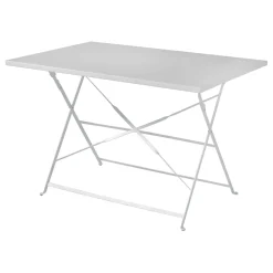 Tavolo pieghevole da giardino Bistrò in ferro avorio 110x70 cm