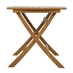 Tavolo pieghevole da giardino in acacia 80x80 cm