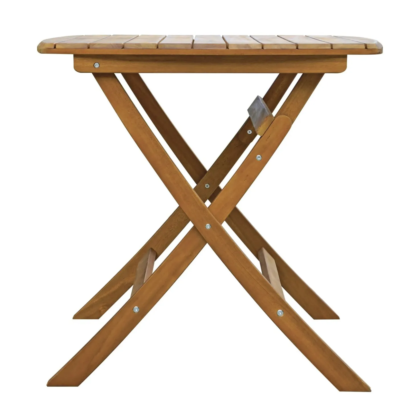 Tavolo pieghevole da giardino in acacia 80x80 cm