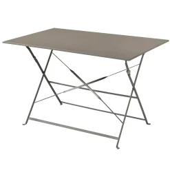 Tavolo pieghevole da giardino Bistrò in ferro tortora 110x70 cm