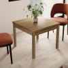 Tavolo raddoppiabile Firenze noce 90x90x77 cm