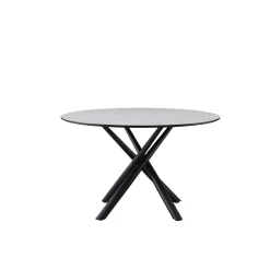 Tavolo rotondo Logan cemento 12x120x76 cm