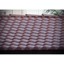 Tegola etrusca in plastica riciclata col terracotta cfz 9 pz