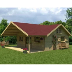 Tegole canadesi rettangolari Onduline rosse 2,32 m²