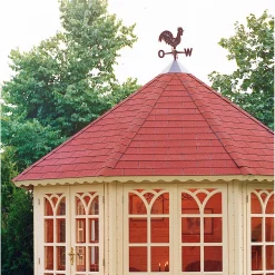 Tegole canadesi rettangolari Onduline rosse 2,32 m²