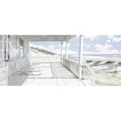 Tela stampata immagine terrazza sulla spiaggia 60x150 cm