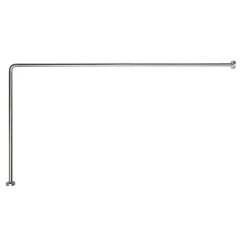 Telaio box doccia angolare 80x170 cm alluminio anodizzato