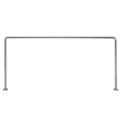 Telaio doccia angolare 80x170x80 cm alluminio anodizzato