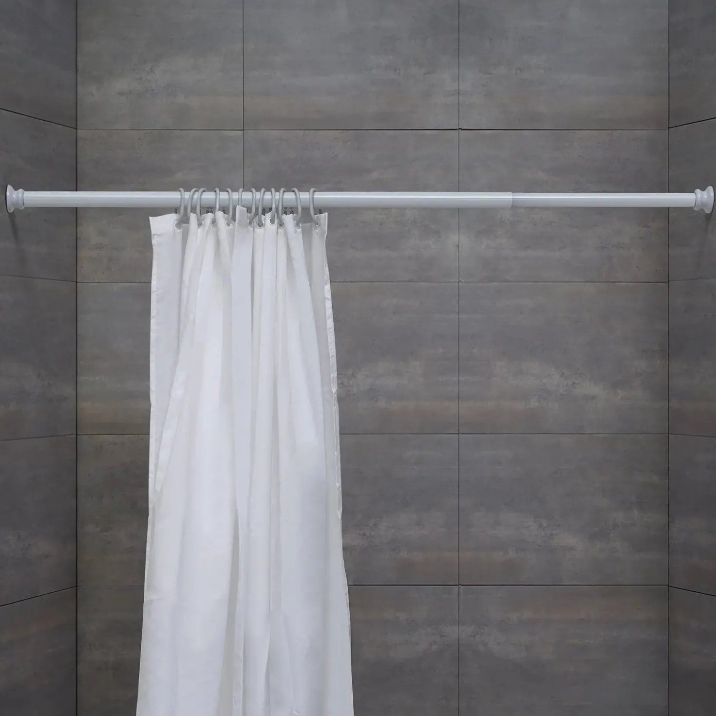 Telaio doccia estensibile 180/240 cm bianco