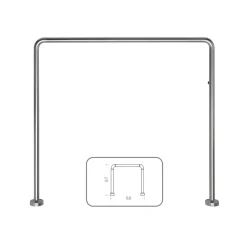Telaio doccia universale alluminio anodizzato
