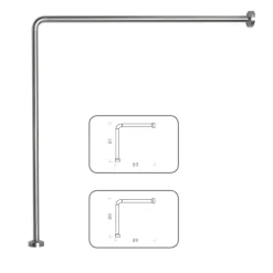 Telaio doccia universale alluminio anodizzato