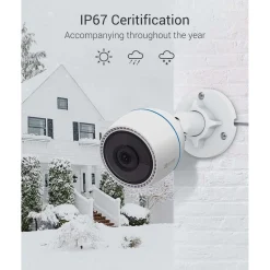 Telecamera da esterno di sicurezza WiFi Smart Home Ezviz C3TN Color 1080 P