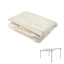 Telo di ricambio in poliestere per Gazebo 361 sabbia 400x300 cm