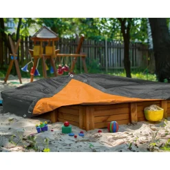Telo in tessuto con occhielli Tarpaulin 100 g/m² 3x4 m grigio-arancione