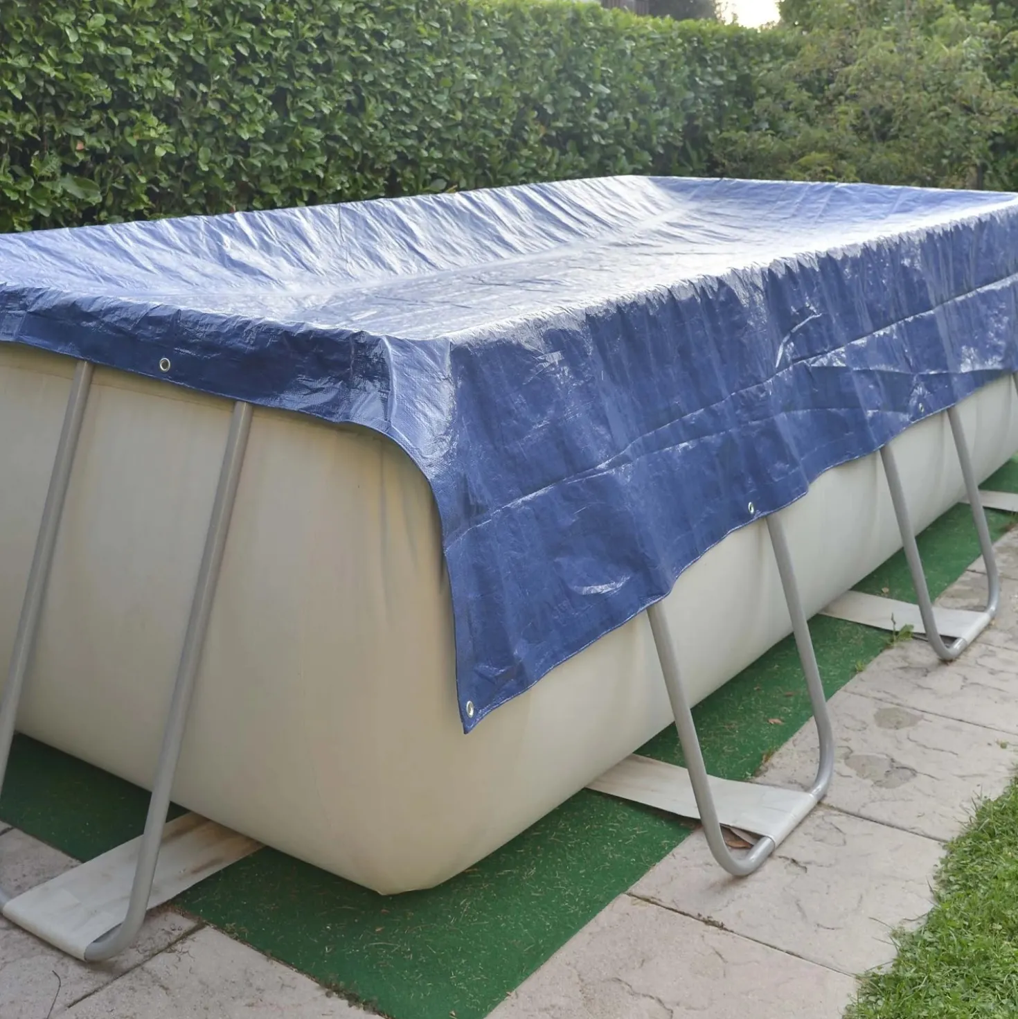 Telo occhiellato multiuso Tenax Cover All in polietilene 2x6 m verde-blu