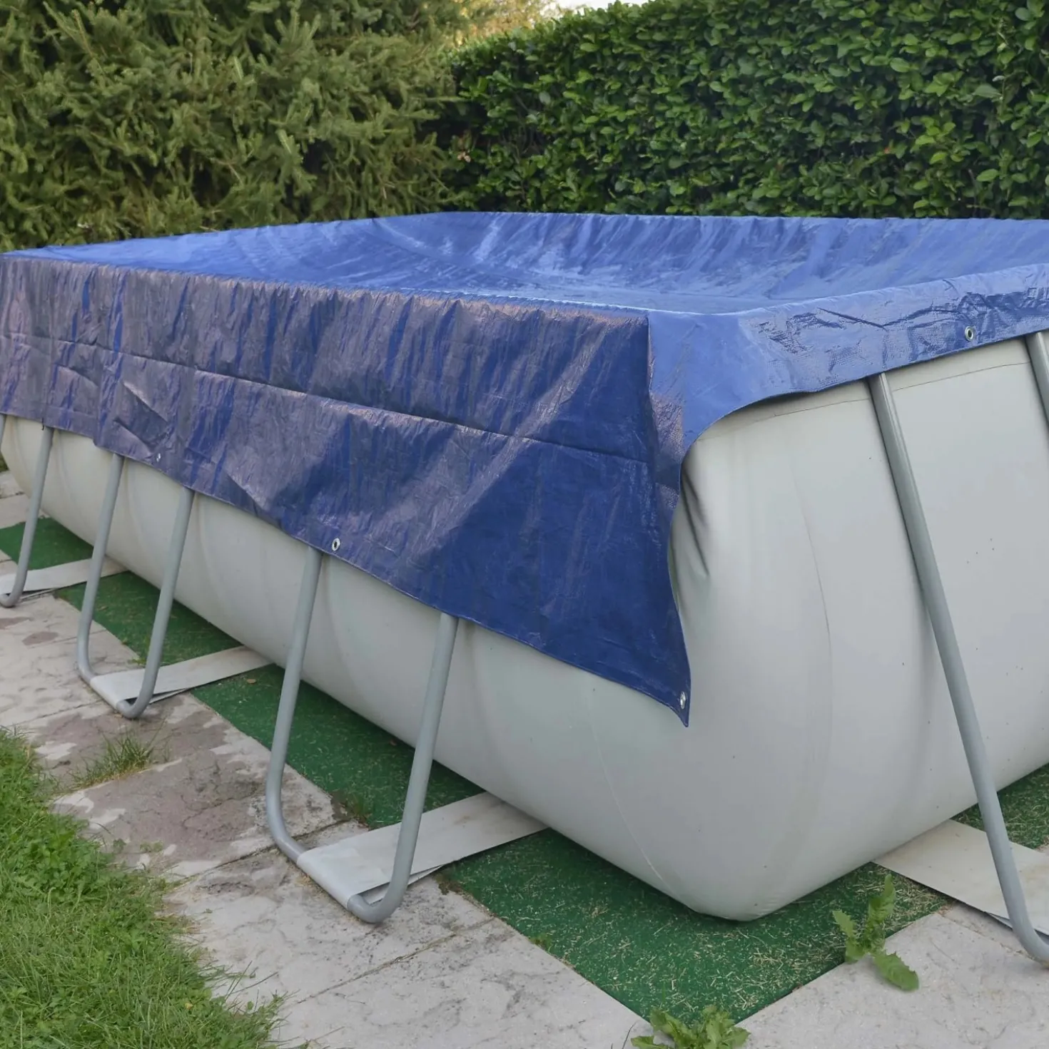 Telo occhiellato multiuso Tenax Cover All in polietilene 2x6 m verde-blu