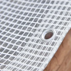 Telo occhiellato retinato Tenax Cover All polietilene 3x4 m bianco-trasparente