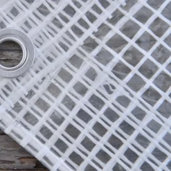 Telo occhiellato retinato Tenax Cover All polietilene 2x3 m bianco-trasparente