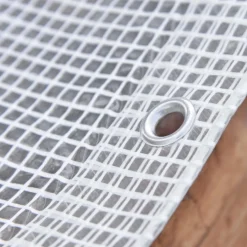 Telo occhiellato retinato Tenax Cover All polietilene 2x3 m bianco-trasparente