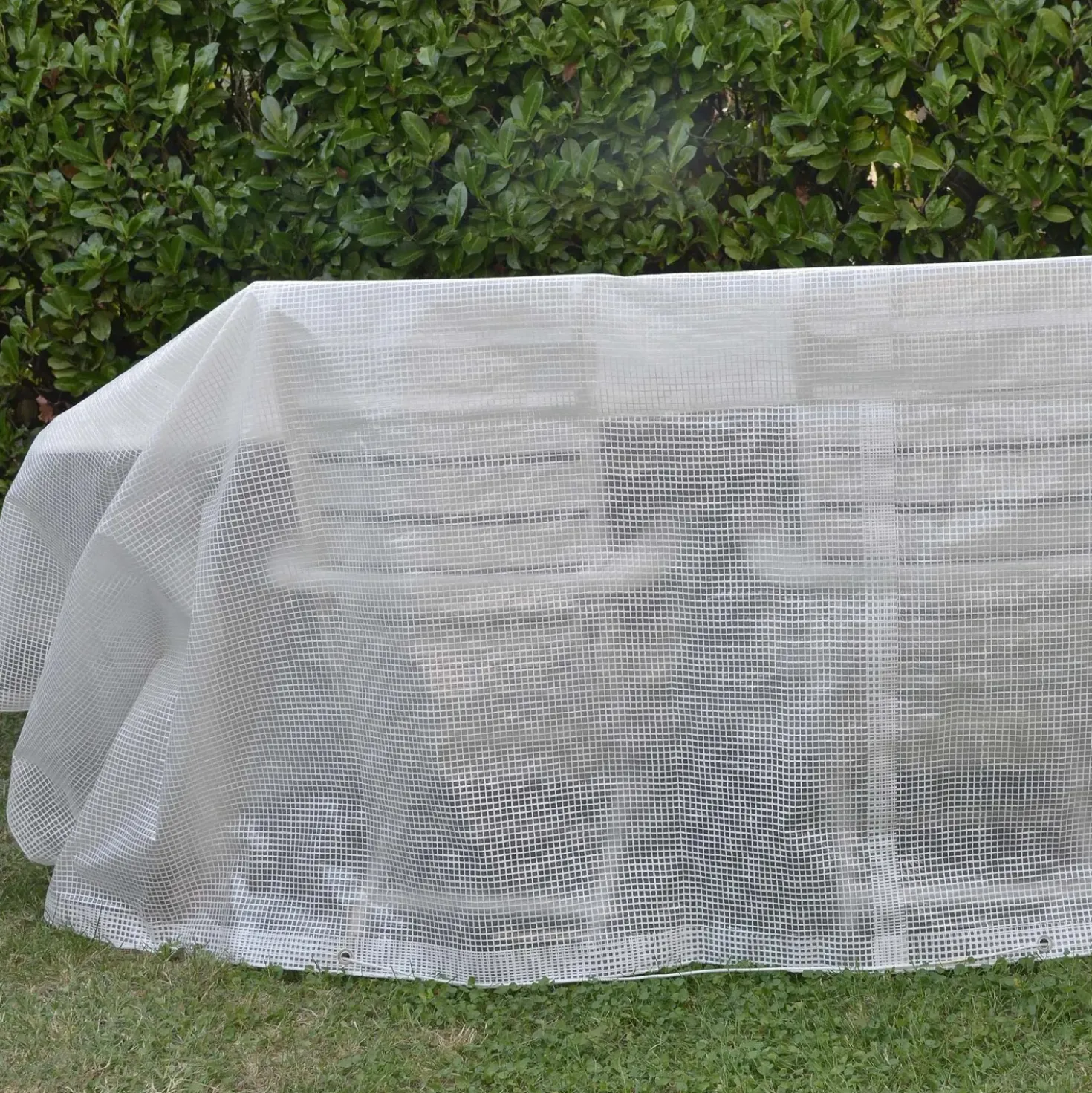 Telo occhiellato retinato Tenax Cover All polietilene 2x3 m bianco-trasparente