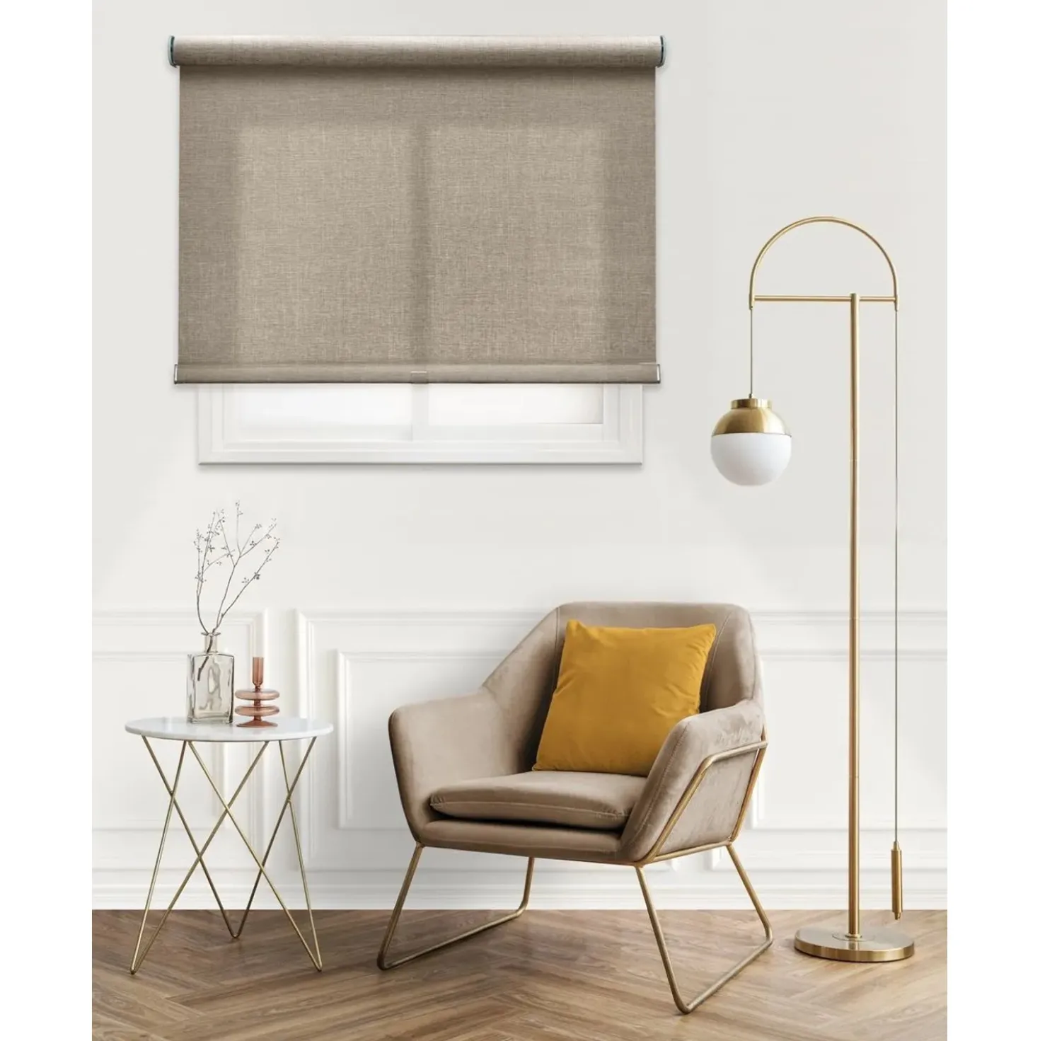 Tenda a rullo Berlin filtrante 180x250 cm marrone