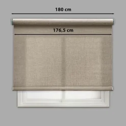 Tenda a rullo Berlin filtrante 180x250 cm marrone