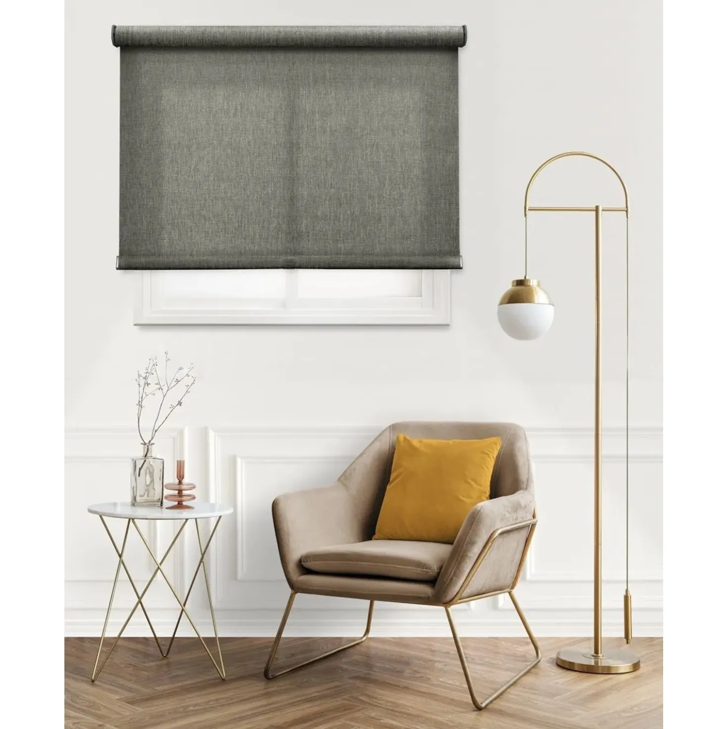 Tenda a rullo Berlin filtrante 220x250 cm oliva