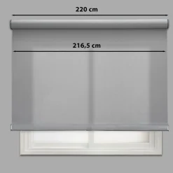 Tenda a rullo Vetas filtrante 220x250 cm grigio