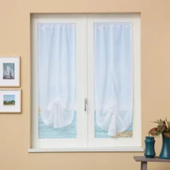 Tenda a vetro Allegra L 45x H 150 cm bianco