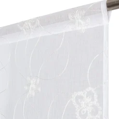 Tenda a vetro Florine L 90 x H 240 cm bianco