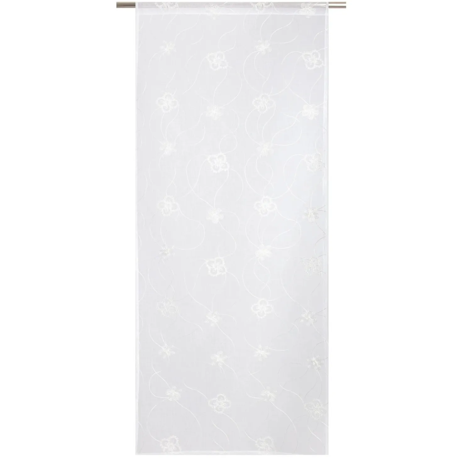Tenda a vetro Florine L 60 x H 150 cm bianco