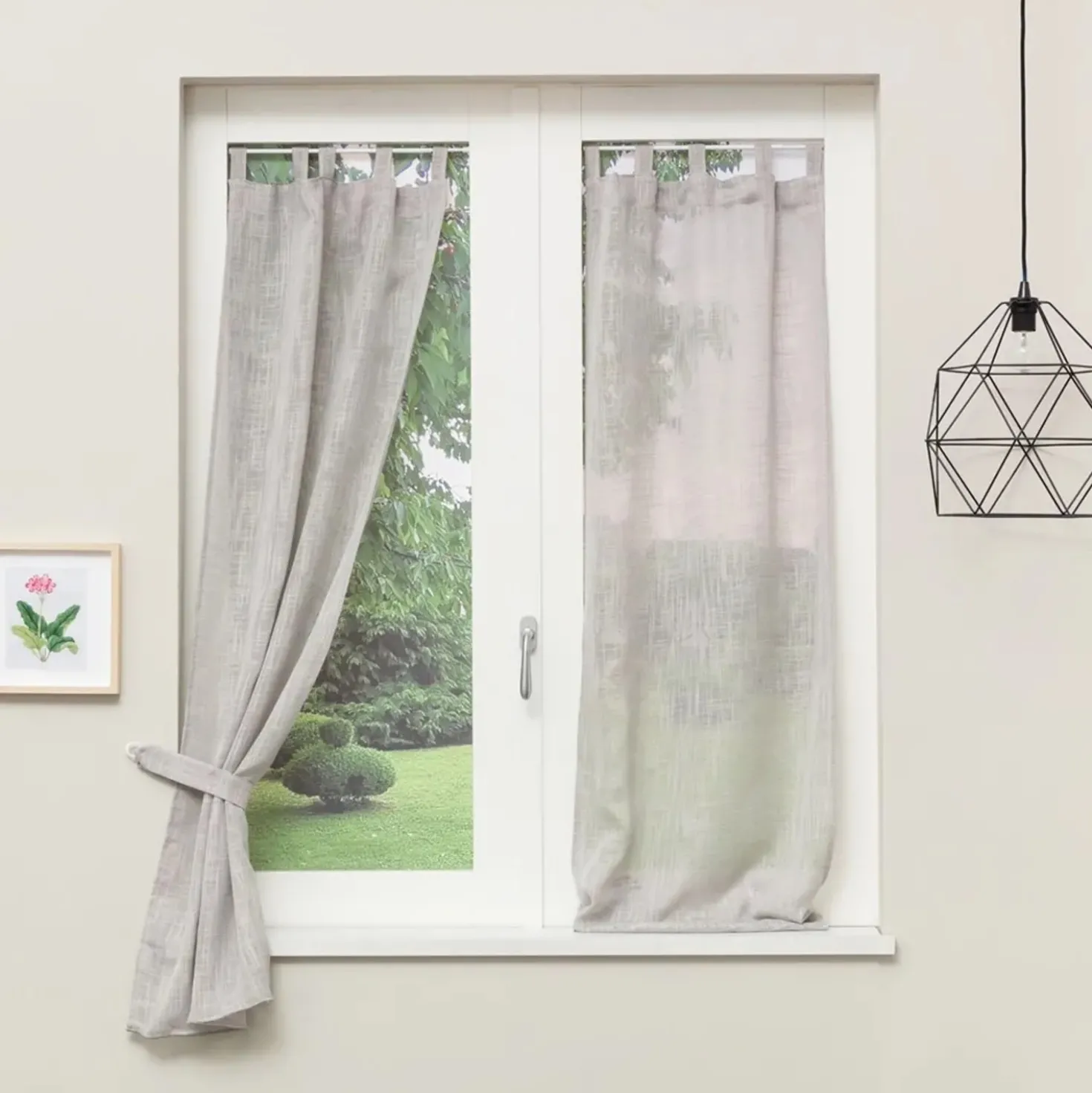 Tenda a vetro Lione L 45 x 150 cm grigio