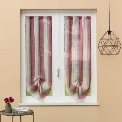 Tenda a vetro Sanremo L 60 x H 150 cm bordeaux