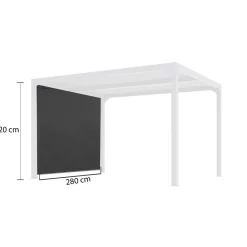 Tenda accessoria per pergola bioclimatica 2430 e 3630 antracite