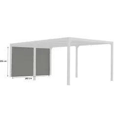 Tenda accessoria per pergola bioclimatica 3630 e 3660 antracite