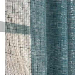 Tenda arredo Elaura L 140 x H 280 cm blu petrolio