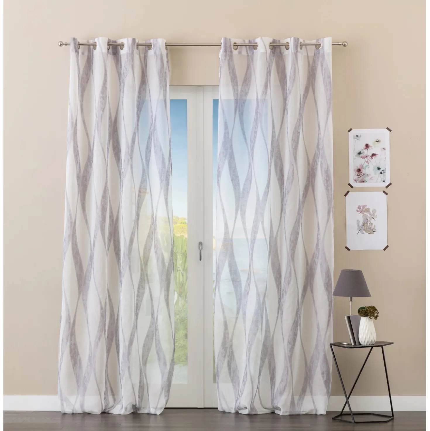 Tenda arredo Ermes L 140 x H 280 cm beige