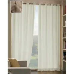 Tenda arredo London L 140 x H 280 cm tortora