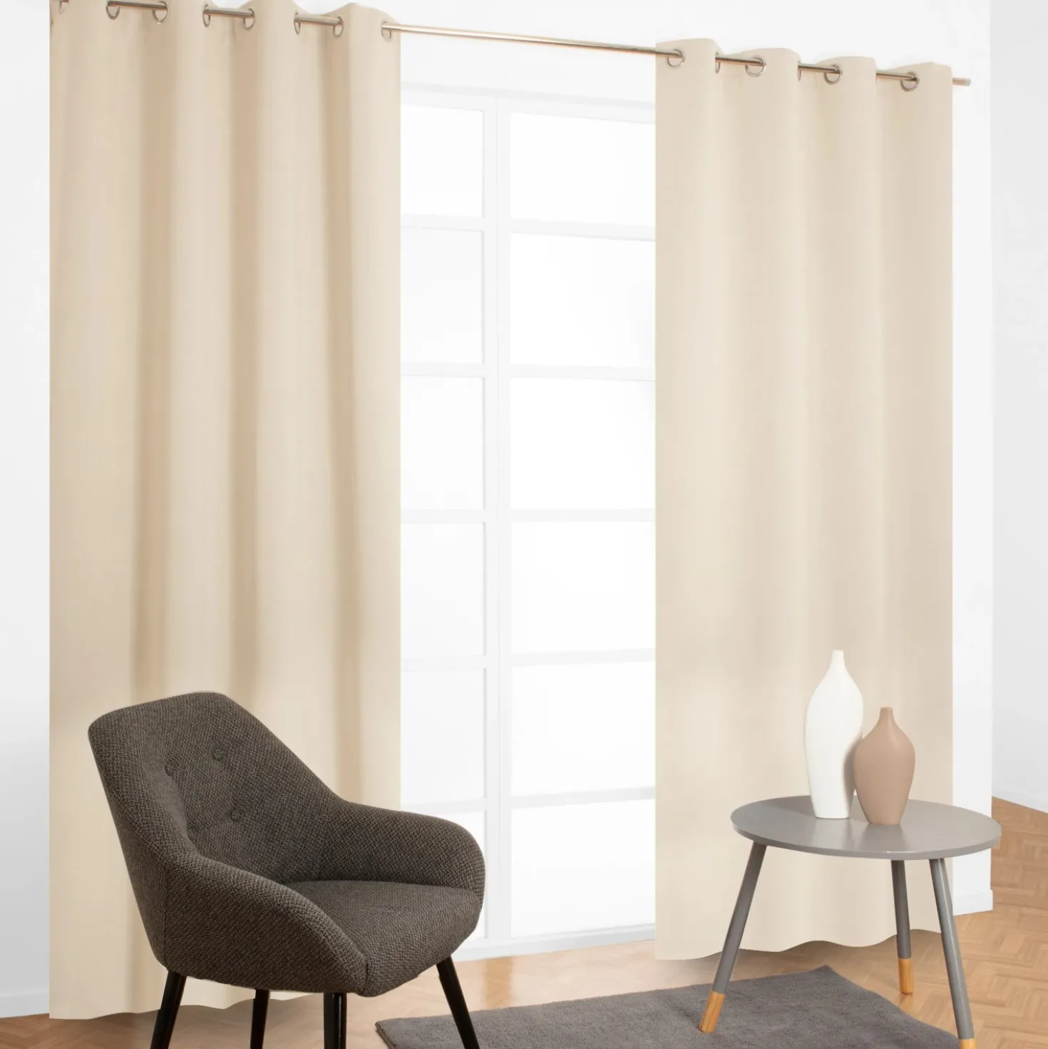 Tenda arredo Orus L 135 x H 280 cm ecrù