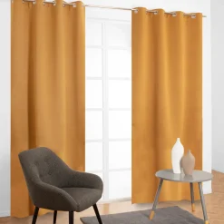 Tenda arredo Orus L 135 x H 280 cm giallo