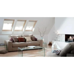 Tenda avvolgibile beige 66 cm x 118 cm