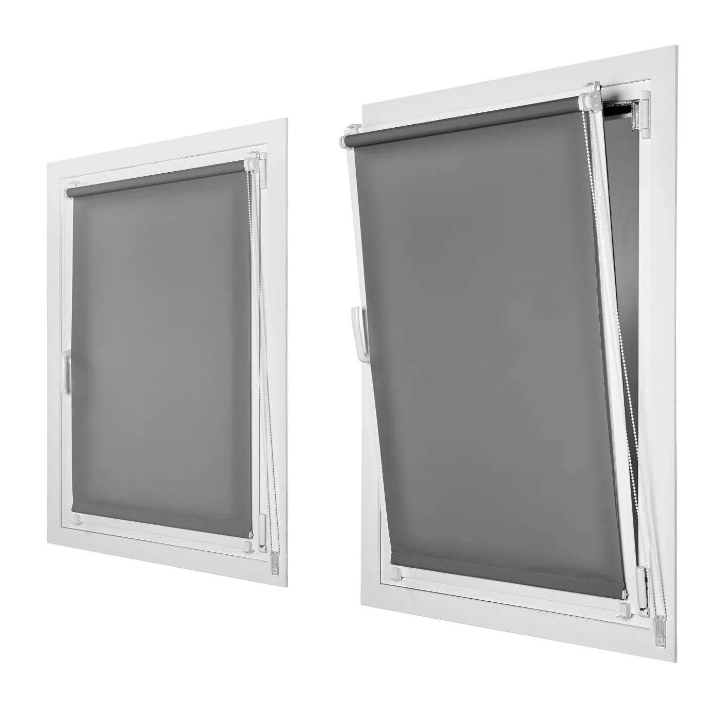 Tenda Clip & Fix colore grigio 60x180 cm