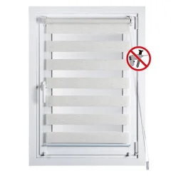 Tenda Clip & Fix Night & Day colore lino 90x180 cm